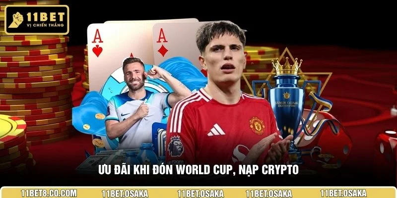 Ưu đãi khi đón World Cup, nạp Crypto